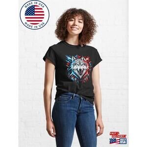 Wolf Stars And Lightning Classic T-Shirt